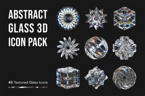 Premium Abstract Glass 3D Illustration pack from Art & Abstract 3D ...