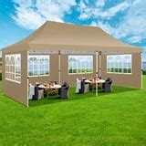 HOTEEL 10x20 Pop Up Canopy Tent with 6 Removable Sidewalls,Easy Up Commercial Canopy with ...
