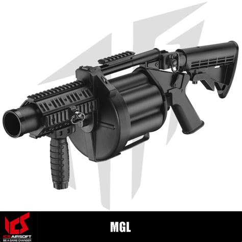 ICS Airsoft MGL Airsoft Tüfeği – Siyah - Armorion.com