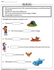 Commonly Confused Words Worksheets