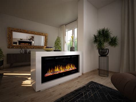 Electric Wall Fireplace Double Sided - Fireplace Ideas