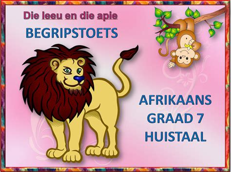 Begripstoets – Die Leeu en die Apie • Teacha!