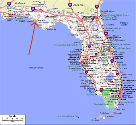 Map of Florida and Panama City Beach | florida | Pinterest | Panama ...