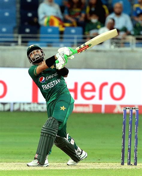 :Dubai:Pakistan's Mohammad Rizwan plays a shot during the T20 cricket ...