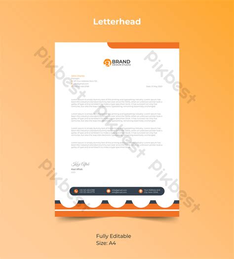 Modern Letterhead Pad Template Design | EPS Free Download - Pikbest