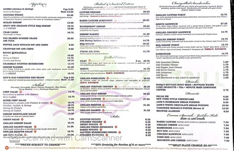 Our Menu – Waterfront Grill