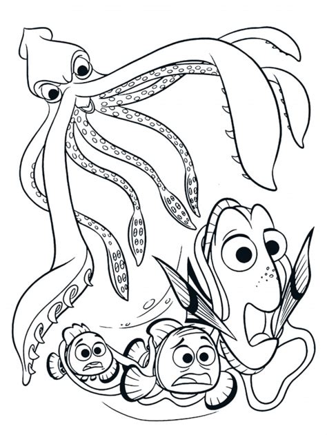 Marvelous Picture of Squid Coloring Pages - birijus.com