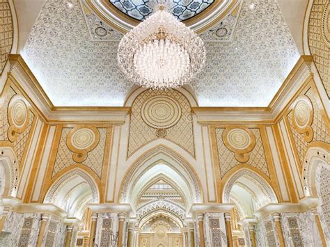 Abu Dhabi, United Arab Emirates, March, 19, 2019. Presidential Palace, Palace Of Qasr Al-Watan ...