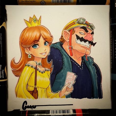 Daisy and Wario by Omar-Dogan on DeviantArt | How to look handsome, Princess daisy, Nintendo fan art