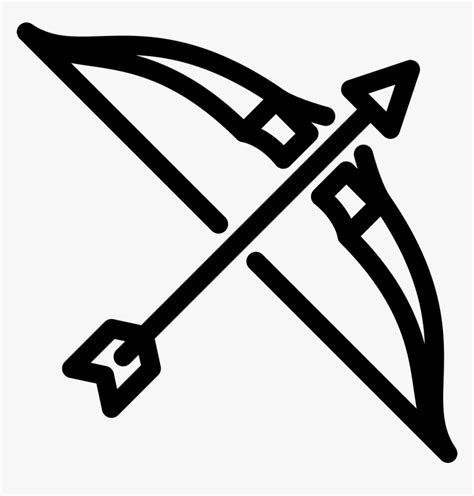 Hawkeye Bow And Arrow - Bow And Arrow Icon Png, Transparent Png - kindpng