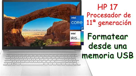 FORMATEAR LAPTOP HP 17 CORE I5 rtl8821ce - YouTube