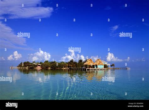 Cayo Espanto Resort, Belize Stock Photo - Alamy