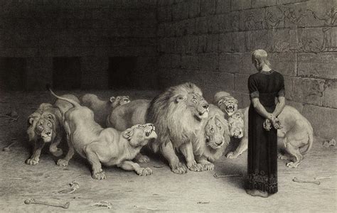 Daniel in the Lions' Den, 1875 Painting by Briton Riviere - Pixels