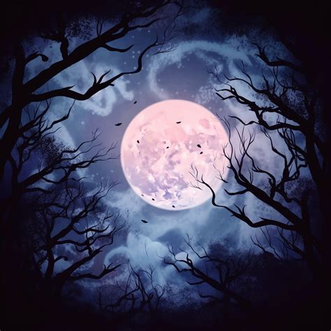 Halloween Night Sky Full Moon Free Stock Photo - Public Domain Pictures