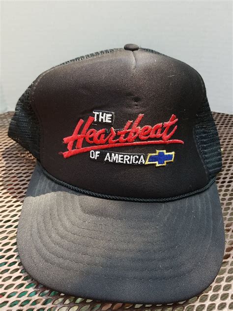 Chevy Heartbeat Vintage Hat Otto Cap Adjustable Snapb… - Gem