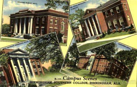 Campus Scenes, Birmingham Southern College Alabama