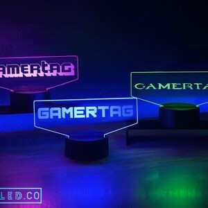 Custom Gaming LED Light Tons of Options Great Gift for Streamers ...