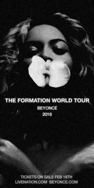 Beyonce Announces The Formation World Tour