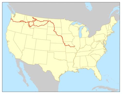 Lewis And Clark National Historic Trail - Wikipedia in Lewis And Clark Trail Map Printable ...