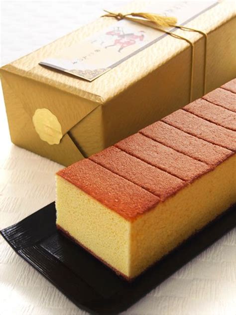 Castella is a popular Japanese sponge cake type wagashi made of sugar, flour, eggs, & starch ...