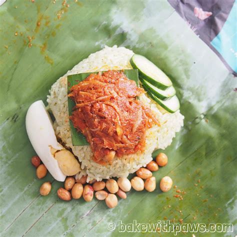 Nasi Lemak Bungkus - BAKE WITH PAWS