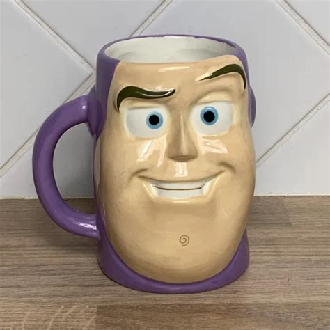 DISNEY PIXAR BUZZ Lightyear Toy Story 3D Face Mug Cup Kinnerton Purple VGC $11.45 - PicClick