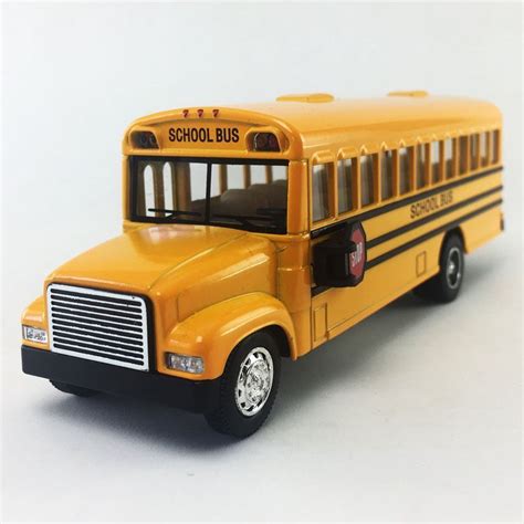 Kinsfun 6" Inch Yellow School Bus Diecast Model Toy - Walmart.com ...