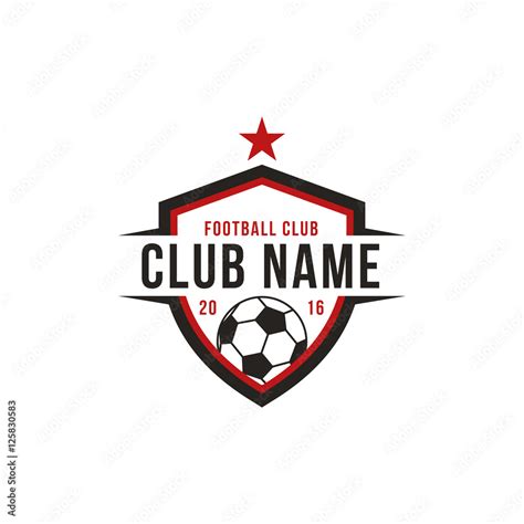 Football logo design logo เวกเตอร์สต็อก | Adobe Stock