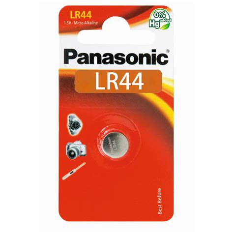 Panasonic LR44 1.5v Micro Alkaline Coin Cell Battery