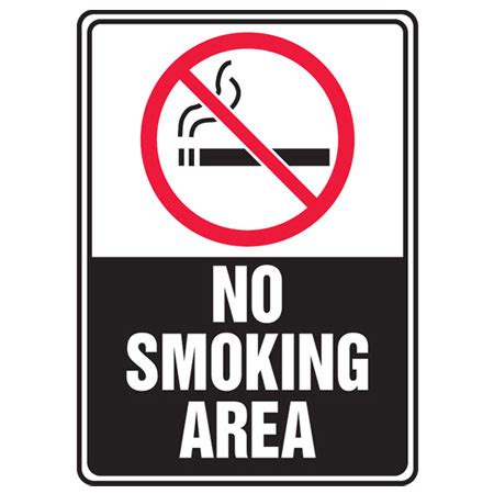 No Smoking Area W/Graphic | The Nobutts Bin Company