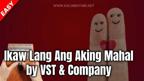 Ikaw Lang Ang Aking Mahal - VST & Company Kalimba Tabs Letter & Number Notes Tutorial ...