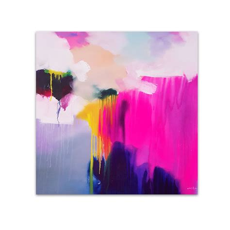 Magenta (With images) | Abstract wall painting