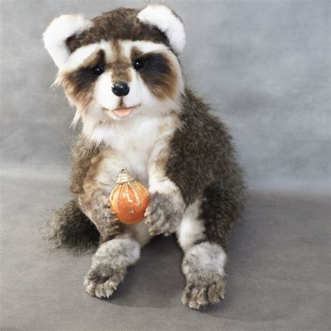 Raccoon stuffed toy/ realistic stuffed raccoon/ forest animal | Etsy