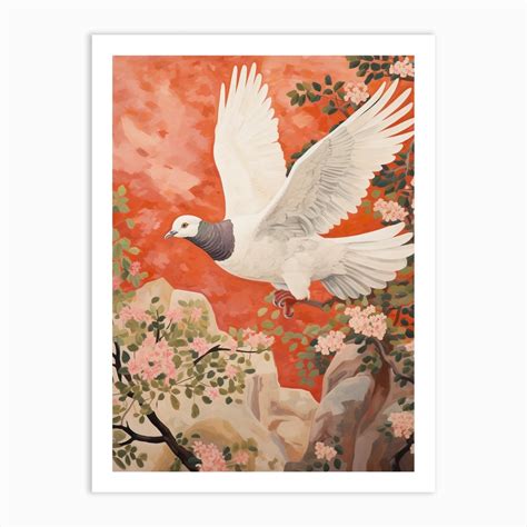 Pigeon 2 Detailed Bird Painting Art Print by Feathered Muse - Fy