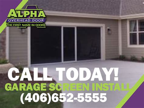 Garage Door Screens - Lifestyle Garage Door Screen Montana