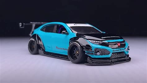 Honda Civic Type R Street Rocket Bunny Is an Extreme Piece of Miniature Skill - autoevolution