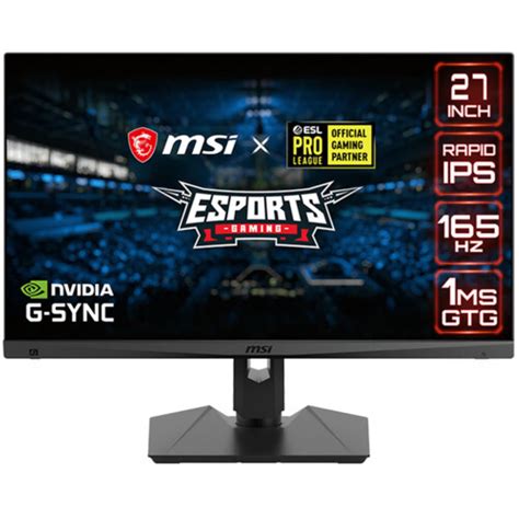 MSI Optix eSports 27" 16:9 G-Sync 165 Hz HDR IPS LED Gaming Monitor ...