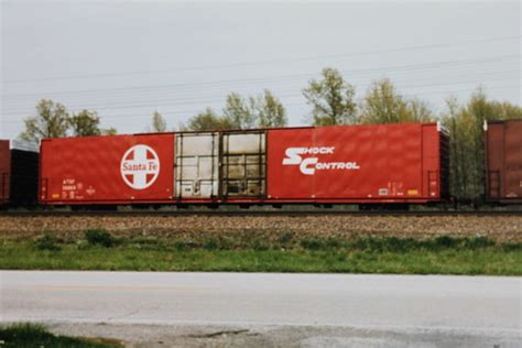 Boxcar, 86-Foot Hi-cube, Santa Fe | Gorham, IL, Railroad rol… | Flickr