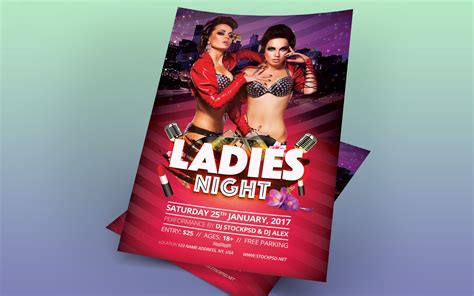 Ladies Night – Download Freebie PSD Flyer Template - PixelsDesign