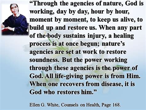 Ellen G. White - counsels on health | Testimony quotes, Uplifting quotes positive, Uplifting quotes