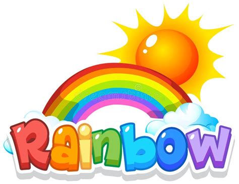 Word Color Rainbow Colors Stock Illustrations – 1,413 Word Color Rainbow Colors Stock ...