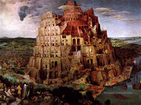 La Tour de Babel flamand Renaissance paysan Pieter Bruegel l’Ancien ...