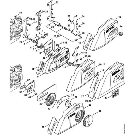 Stihl MS 362 Chainsaw (MS 362 C-M) Parts Diagram, MS362CM-E-CHAIN-TENSIONER