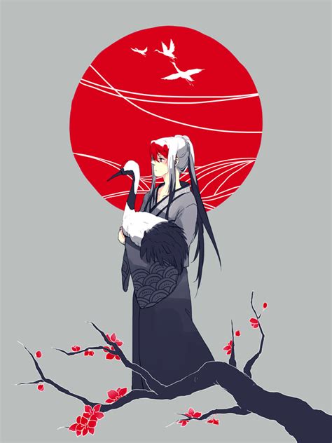 red crowned cranes by onedayfour on DeviantArt