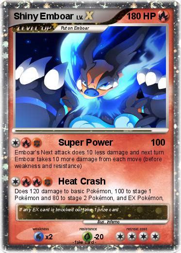 Pokémon Shiny Emboar 25 25 - Super Power - My Pokemon Card