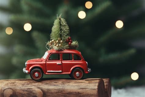 Christmas car vehicle tree. | Premium Photo - rawpixel