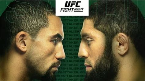 UFC Fight Night: Robert Whittaker vs. Ikram Aliskerov Live Results & Highlights