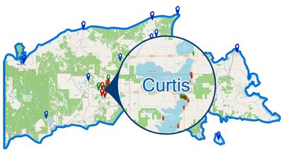 Curtis, MI Maps, ATV Map, Lake Maps, Interactive Maps