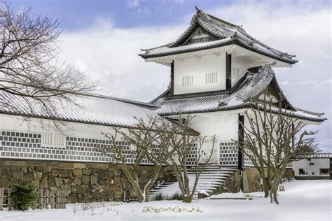 Kanazawa Castle in Winter editorial photography. Image of landscape ...