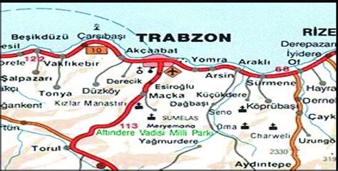 Trabzon Sumela Monastery access map 7 . | Download Scientific Diagram